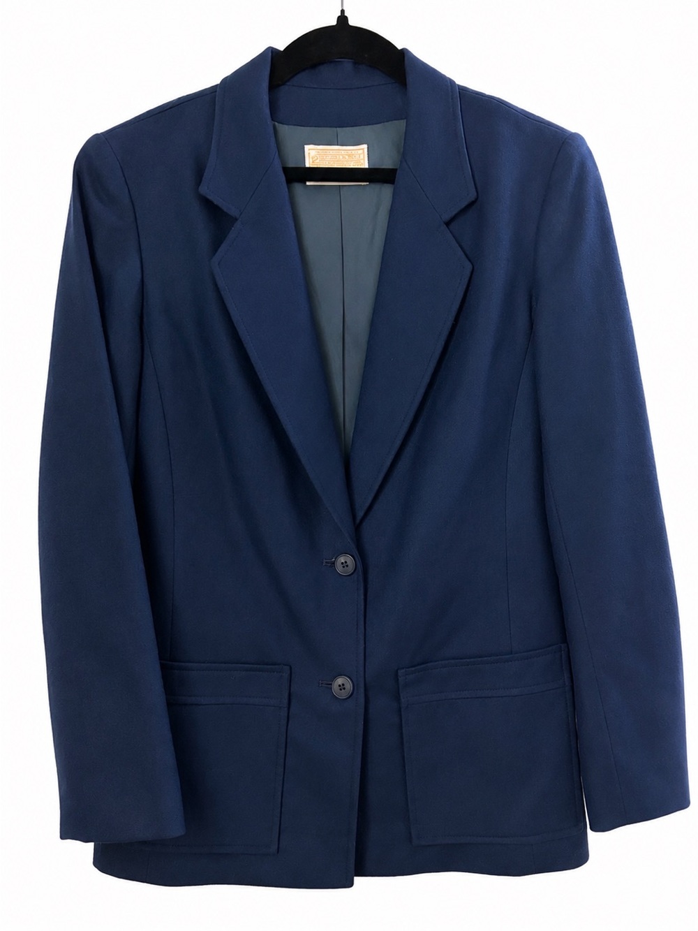 Pendleton 100% Virgin Wool Blazer Jacket Blue Tailored Career Wear Size 8